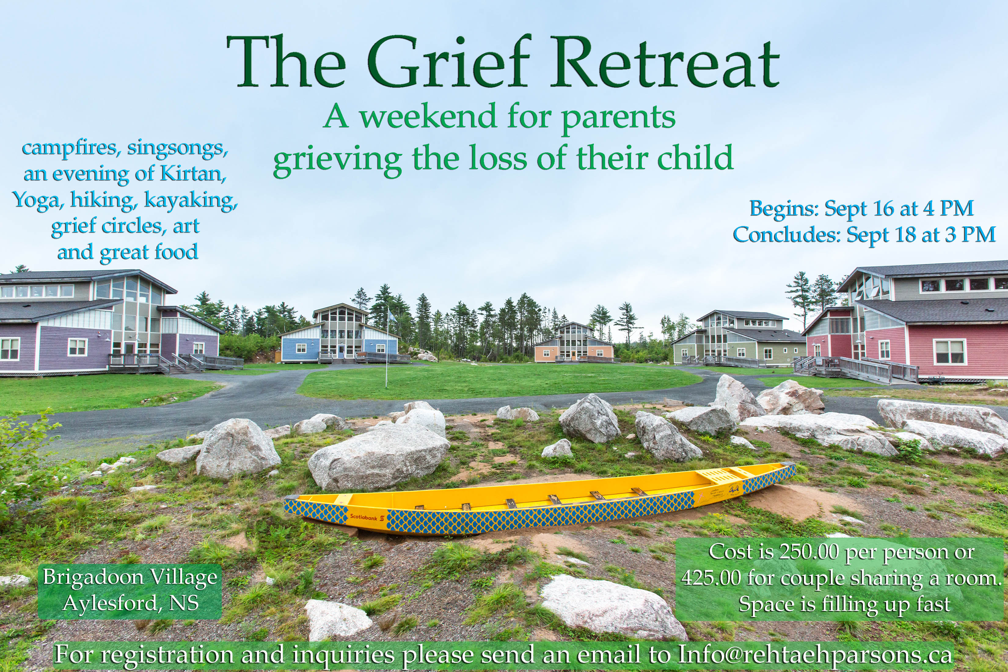 Grief Retreat ….Sept 16th – 18th